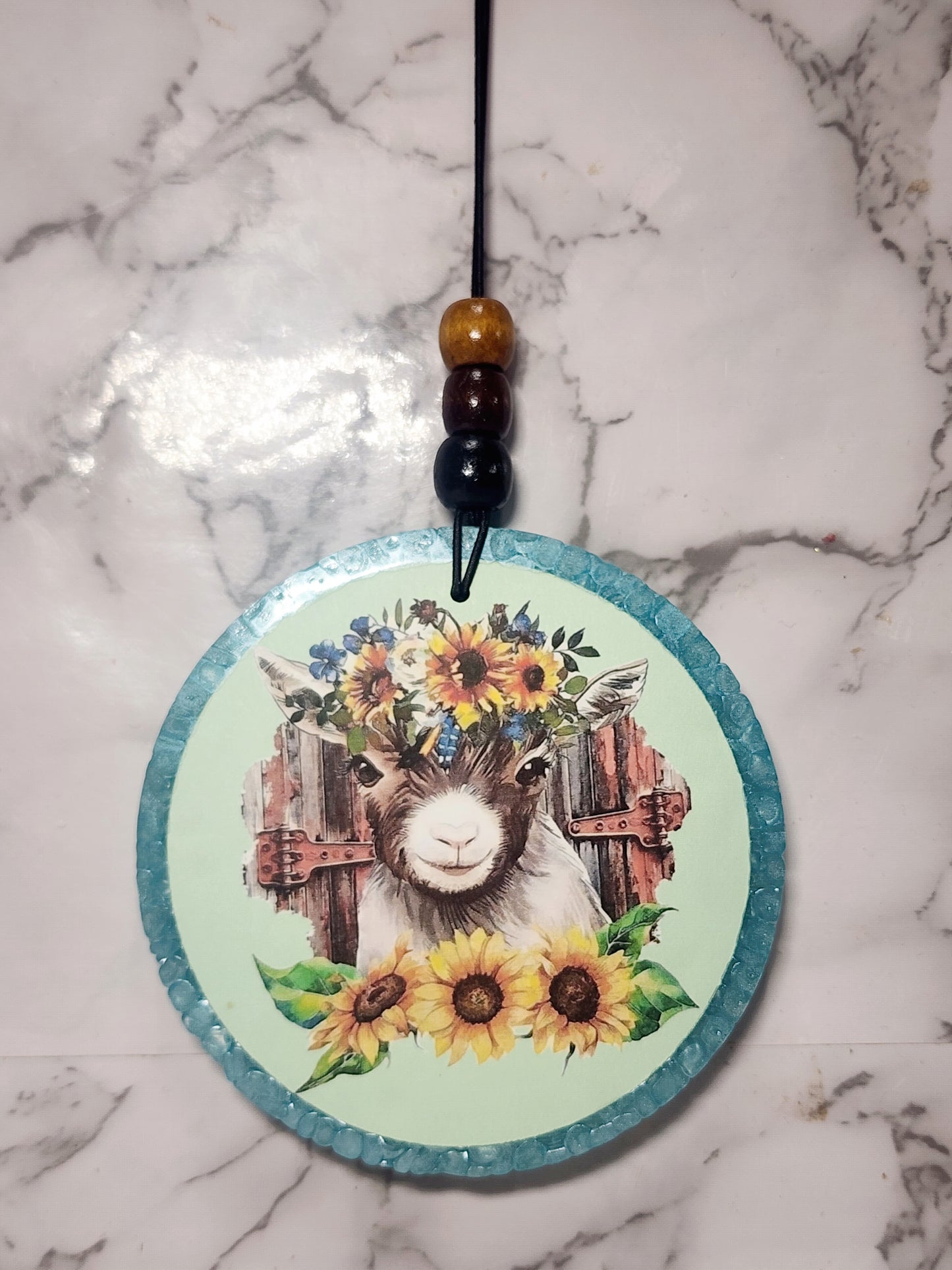 Eucalyptus & Mint Round Car Freshie