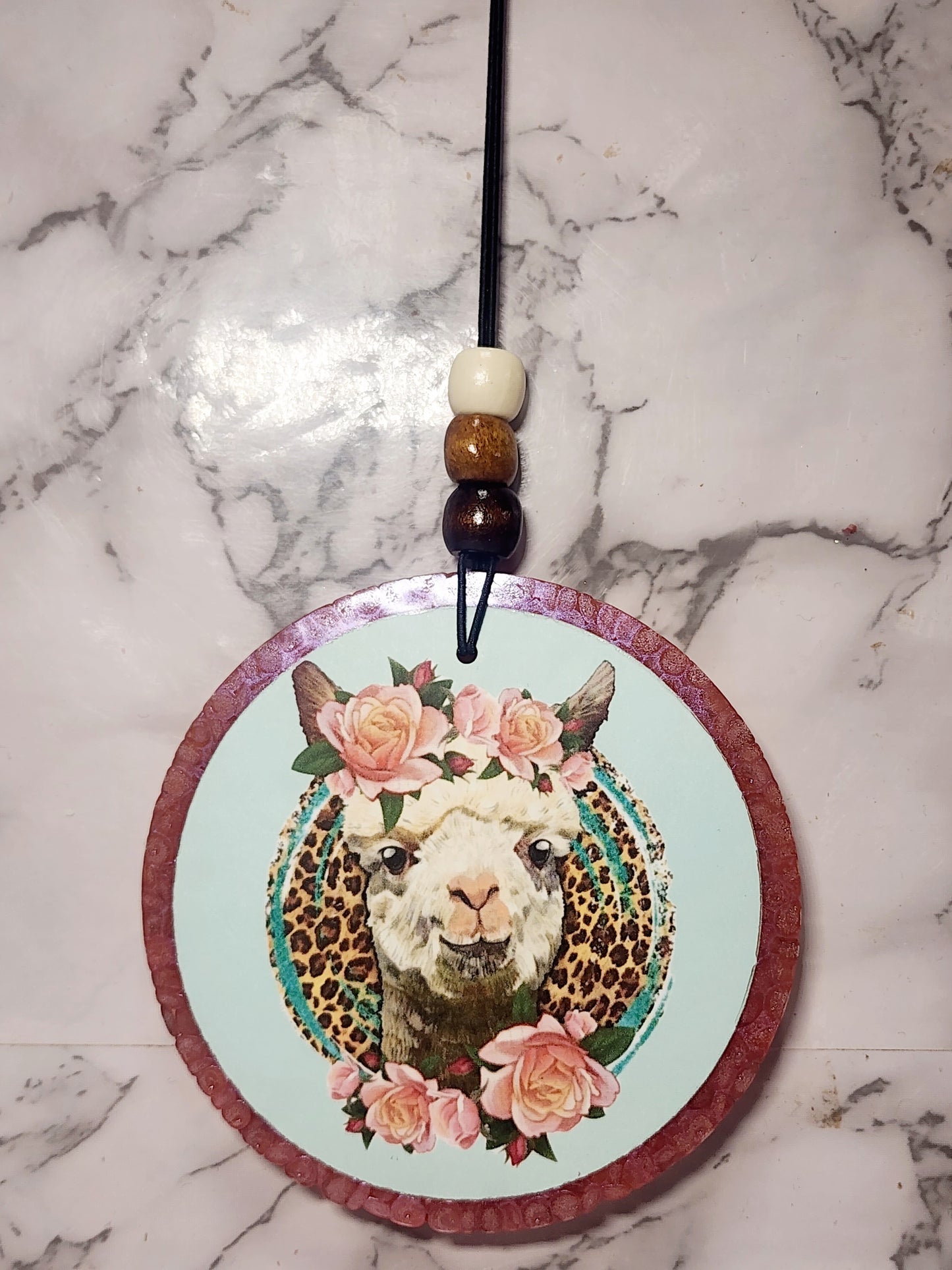 Unicorn Cereal Round Car Freshie