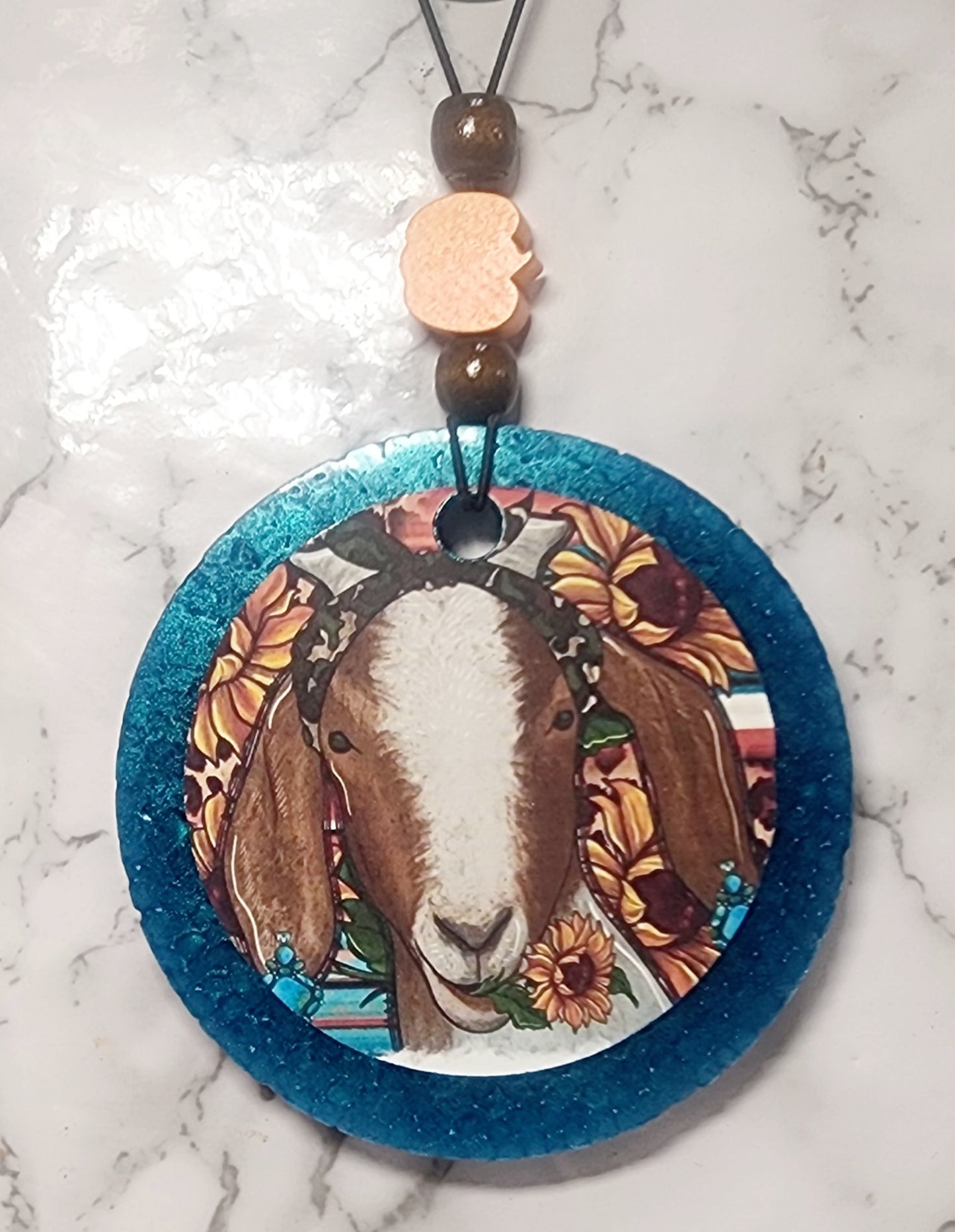 Unicorn Cereal Round Car Freshie