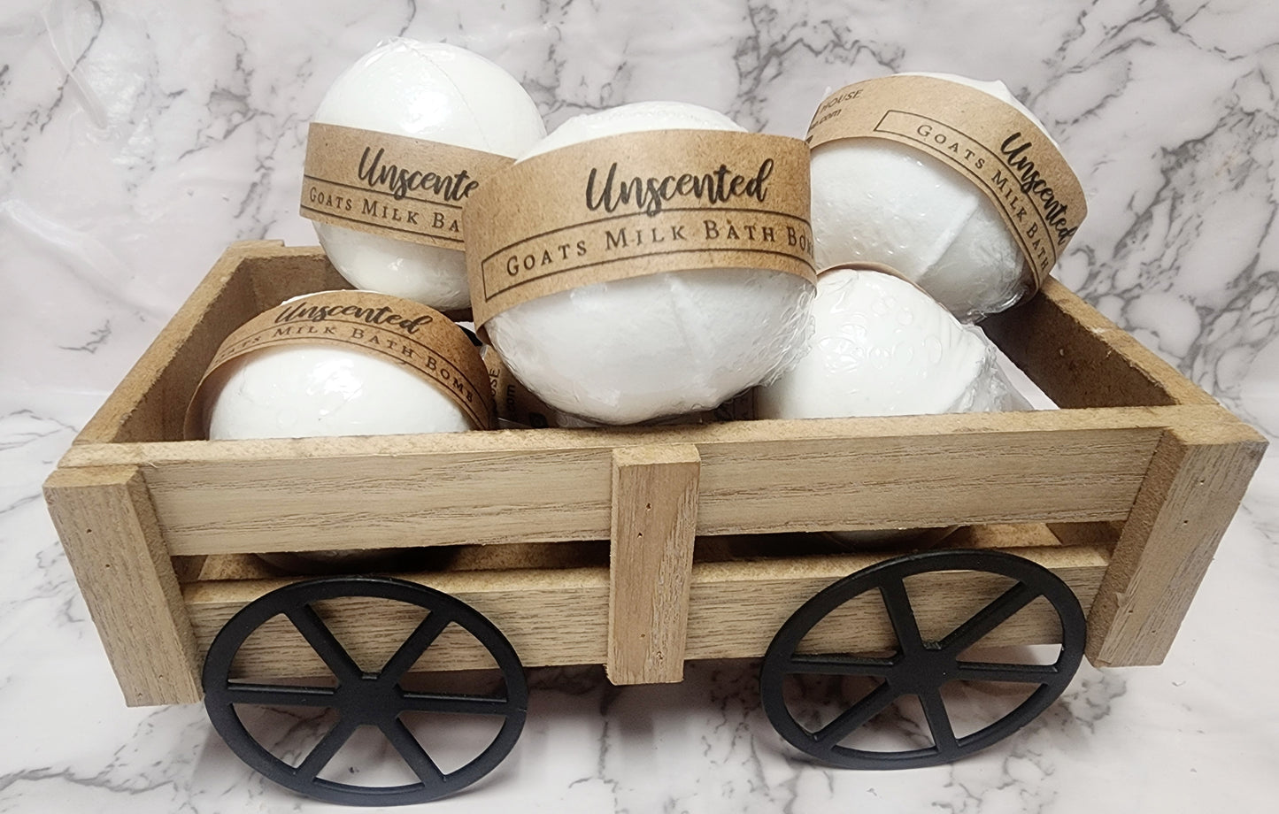 Unscented Goats Milk Bath Bomb