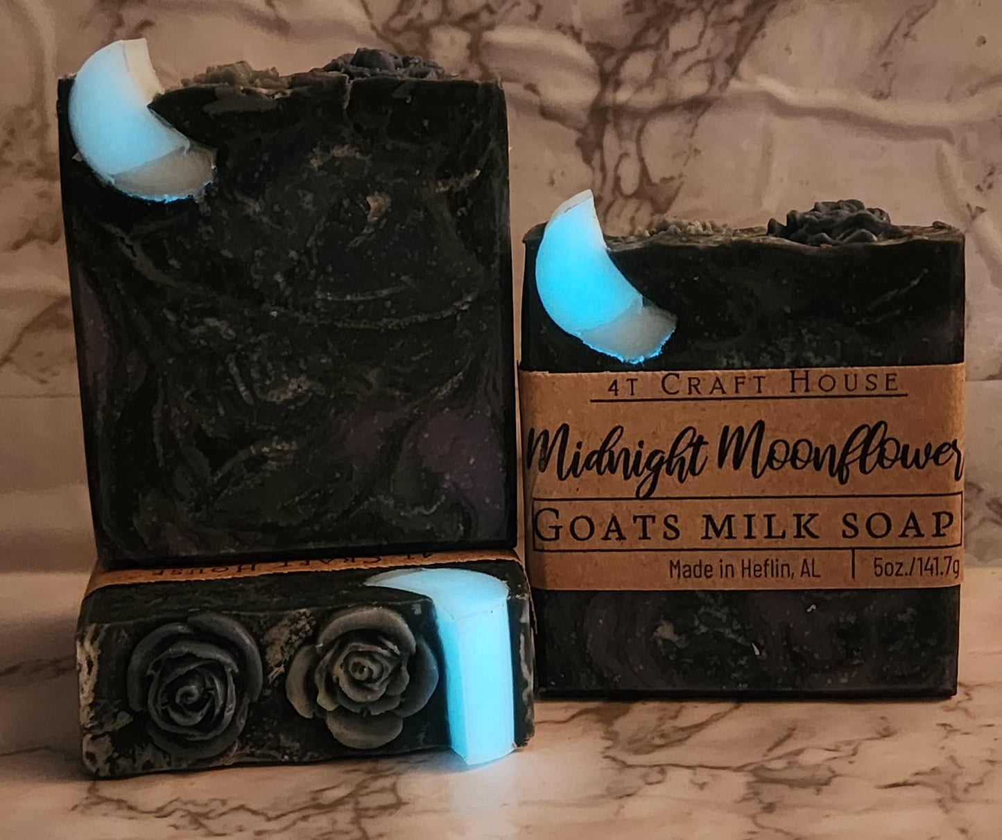 Midnight Moonflower Goats Milk Soap