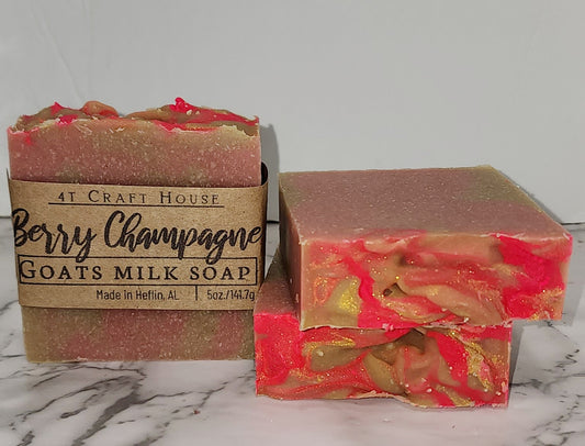 Berry Champagne Goats Milk Soap