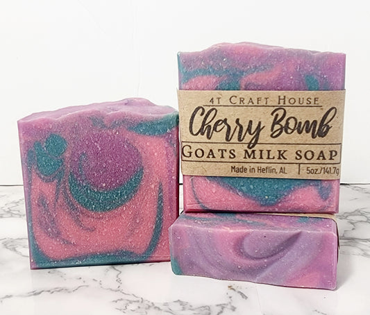 Cherry Bomb Goats Milk Soap