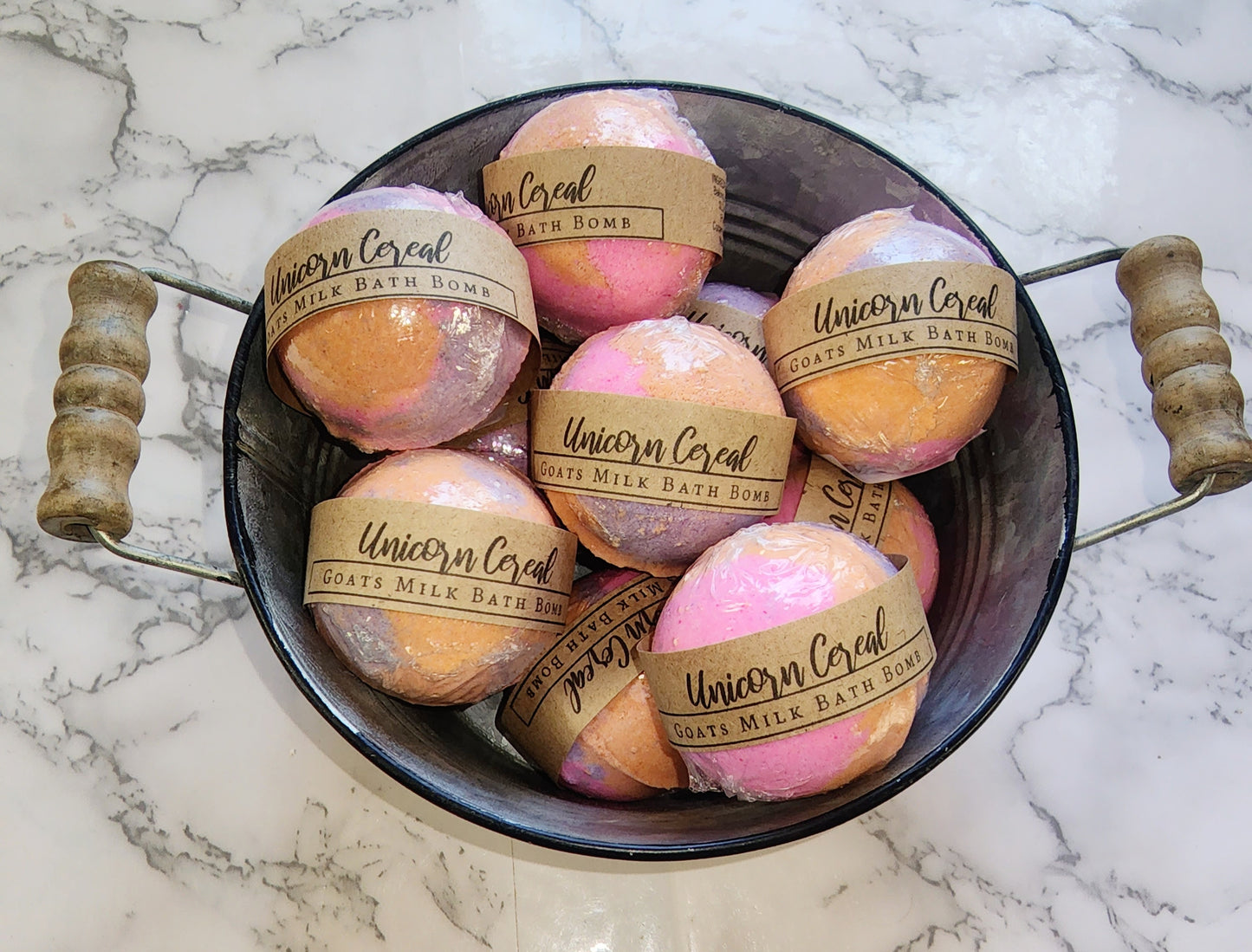 Unicorn Cereal Goats Milk Bath Bomb