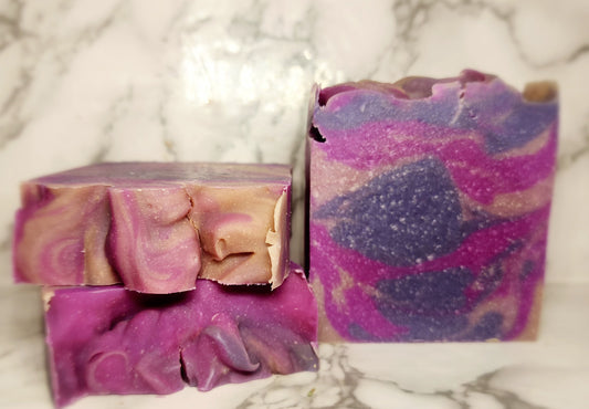 Frosted Plum Goats Milk Soap