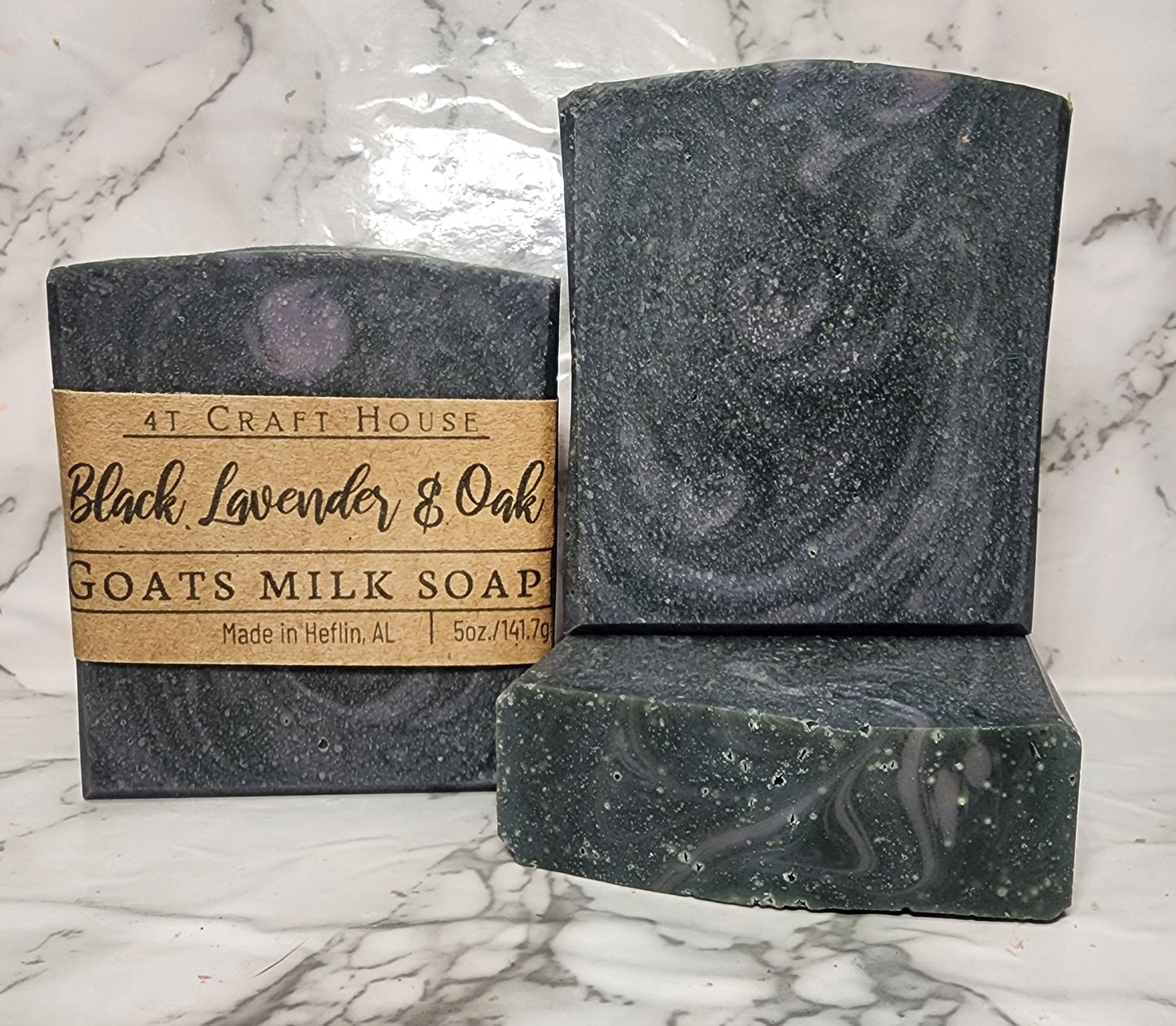 Black Lavender & Oak Goats Milk Soap