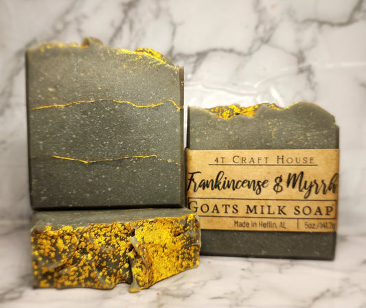 Frankincense & Myrrh Goats Milk Soap