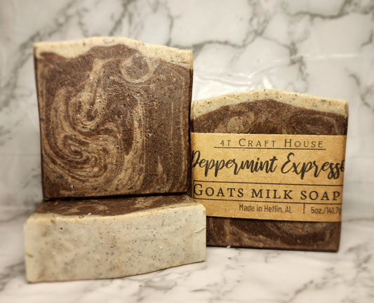 Peppermint Expresso Goats Milk Soap