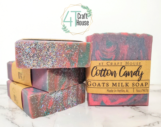 Cotton Candy Goats Milk Soap