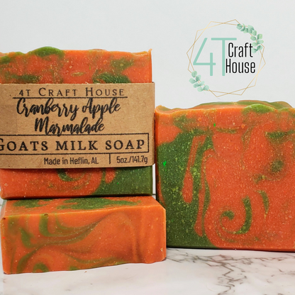 Cranberry Apple Marmalade Goats Milk Soap